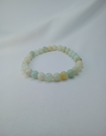 Bracelet mixte en minéraux d'amazonite. Créé dans notre atelier près de Metz.