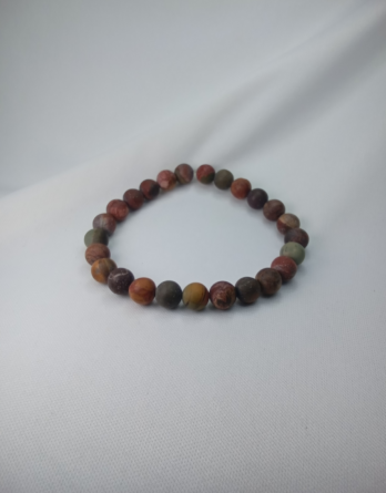 Bracelet jaspe picasso pour homme, en pierres naturelles. Voici quelques vertus du bijou. Il luttera contre l'instabilité et aidera à atteindre ses objectifs.