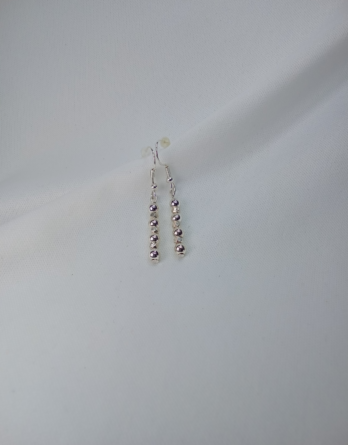 Boucles d'oreilles Magarita en acier inoxydable pour femme. Créées artisanalement près de Metz.